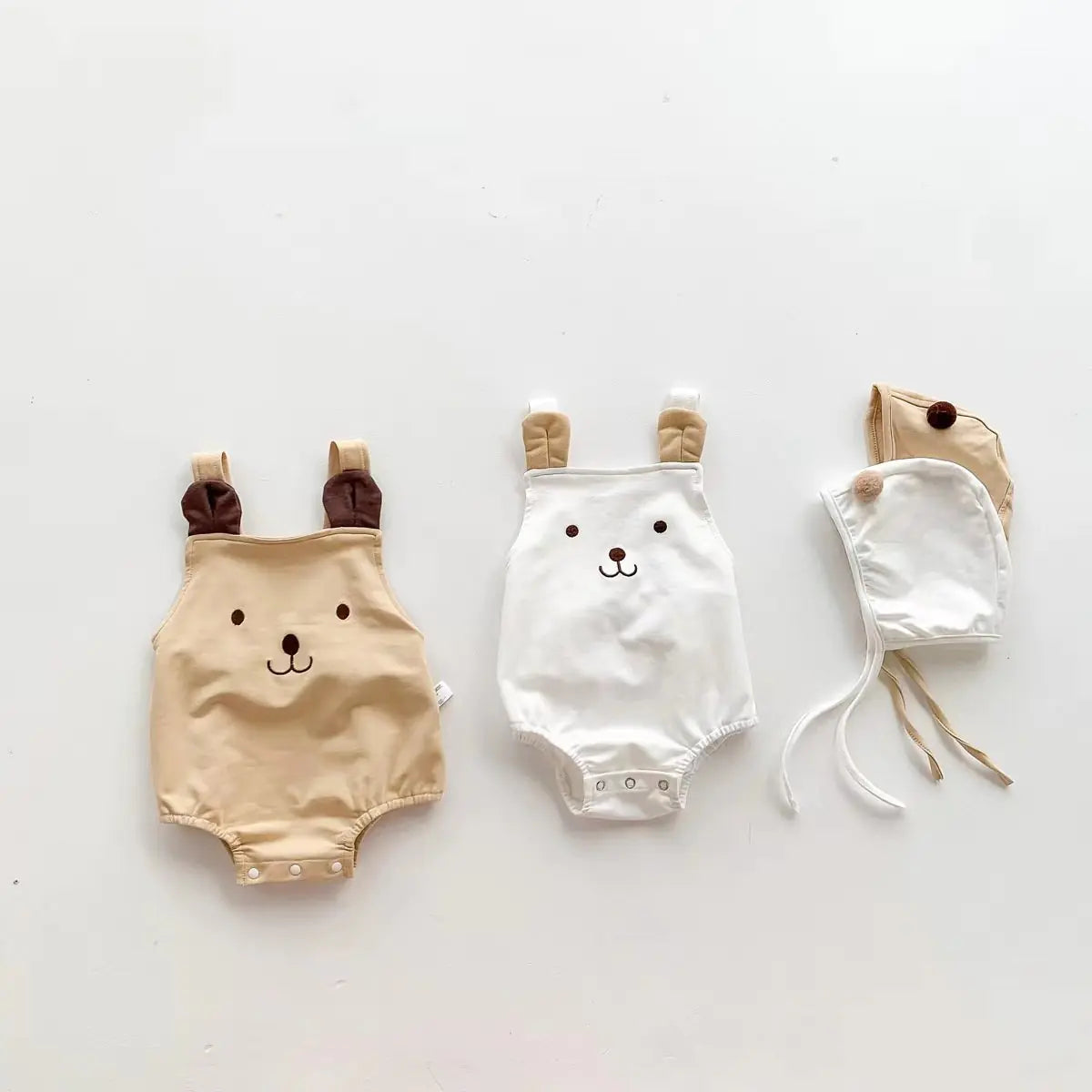 Chic Cartoon Bear Baby Romper