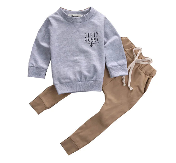 New Kids' Fashion Set: Boys' Hoodie and Pants