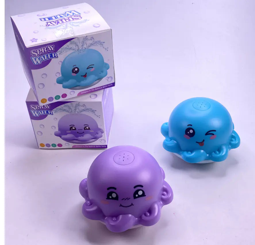 Electric Light-Up Water Spraying Whale Toy for Kids