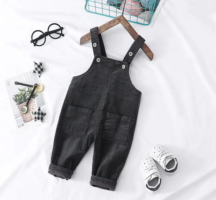 Chic Kid's Solid Overalls