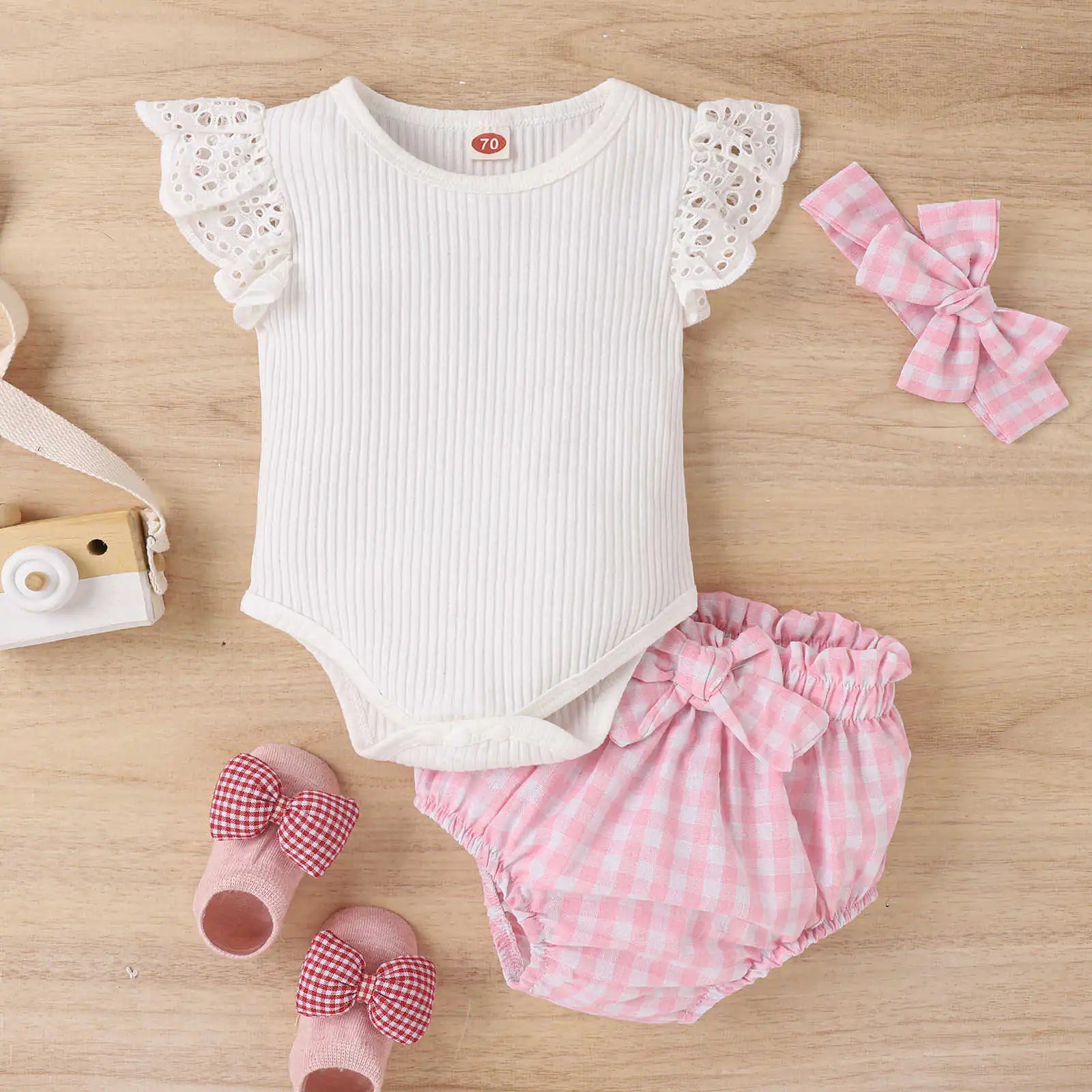 Korean Summer Lace Baby Outfit