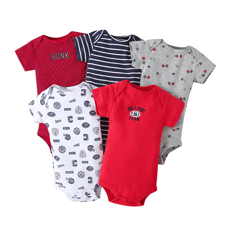 Bright & Comfy Infant Romper Bundle (5pc)