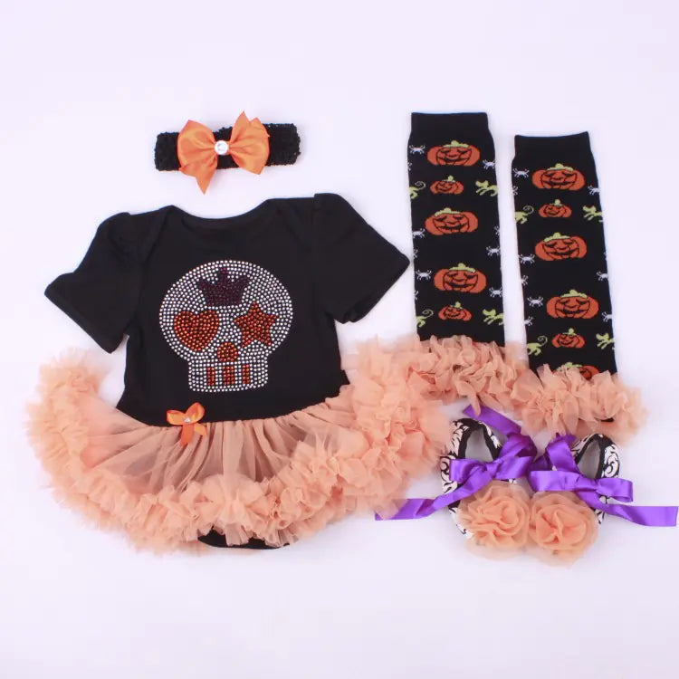 Infant Skeleton Halloween Costume Set