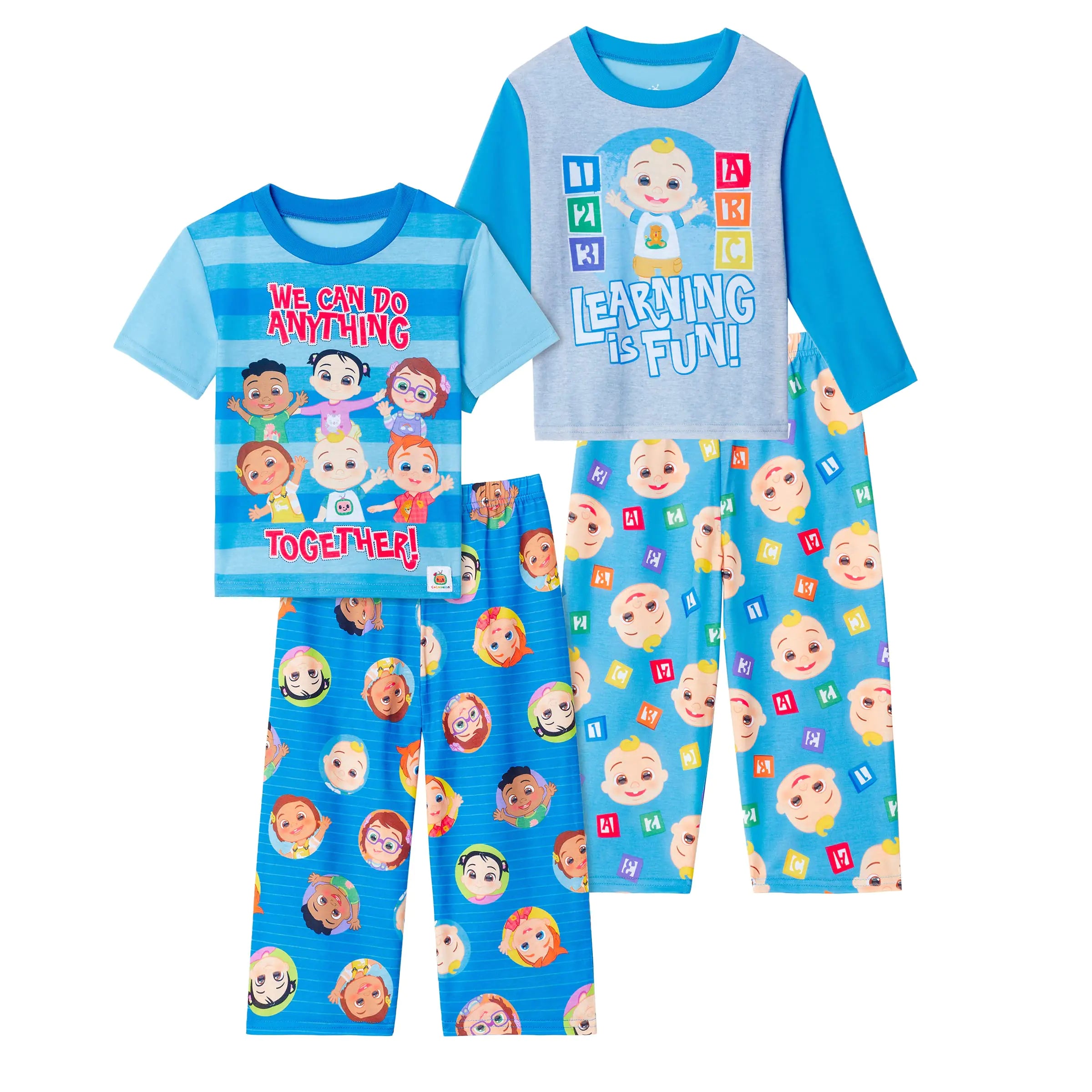 CoComelon Toddler Boys 4-Piece Sleep Set