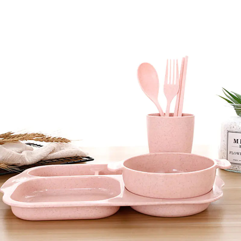Eco-Friendly Kids' Wheat Dining Set