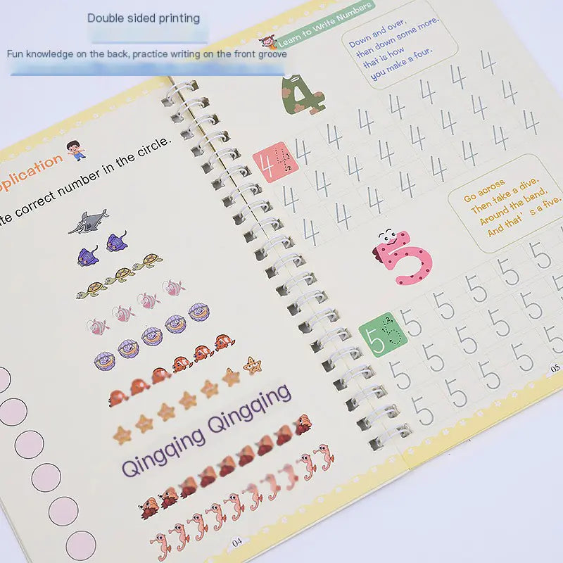 2023 New 19*13CM Kids Writing Practice Books Set