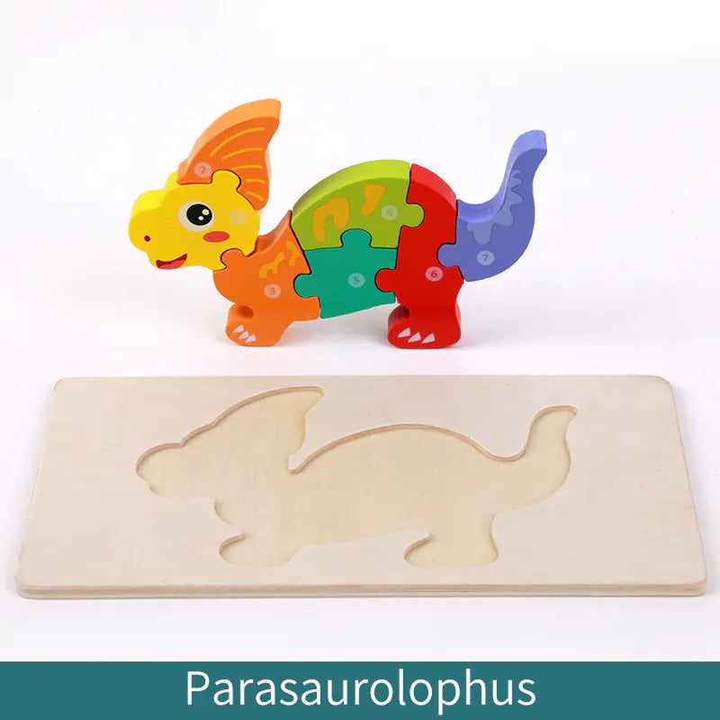 Kid-Friendly Wooden Learning Puzzles - Bulk