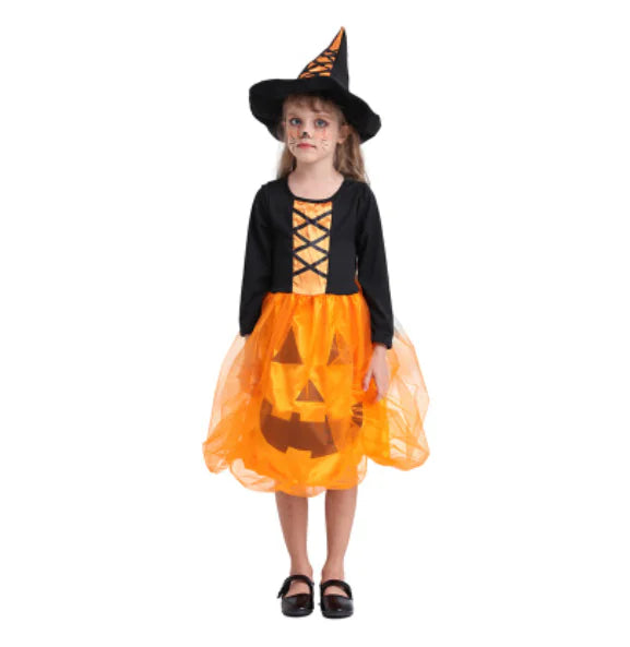 Kids' Glowing Pumpkin Costume Set