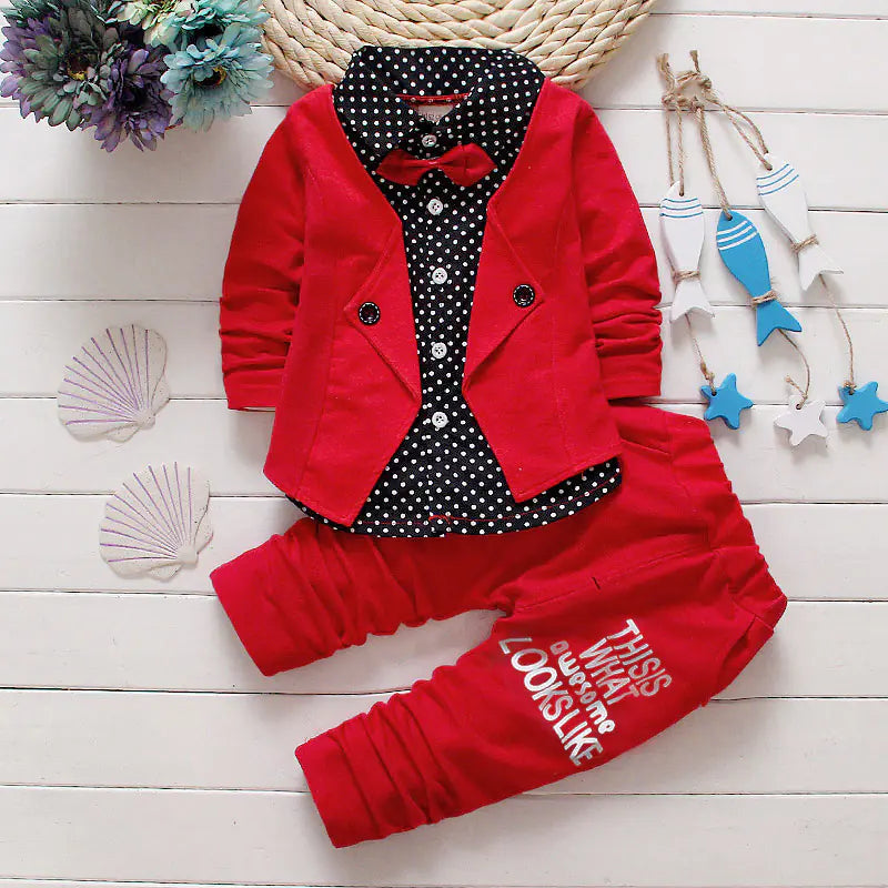 Boys' Casual Two-Piece Suit Set