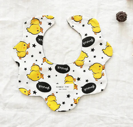 Floral Reversible Baby Bibs & Cloths Set