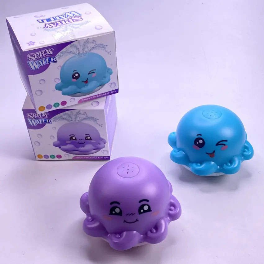 Electric Light-Up Water Spraying Whale Toy for Kids