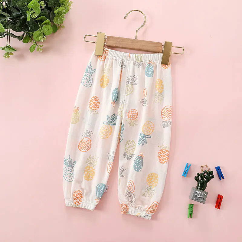 Cute Printed Cotton Trousers for Girls