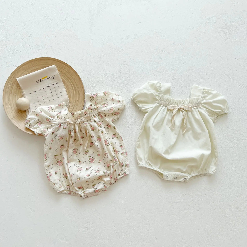 Floral Summer Onesie for Baby Girls