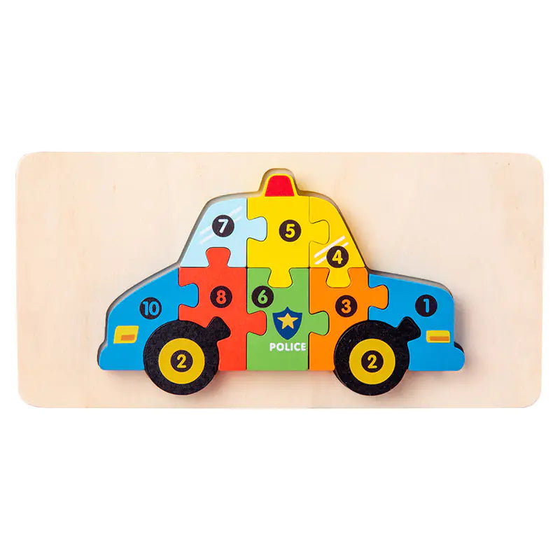 Kid-Friendly Wooden Learning Puzzles - Bulk
