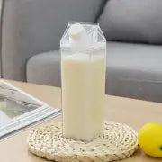 Creative Transparent Plastic Milk Cups and Water Bottles