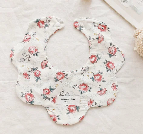 Floral Reversible Baby Bibs & Cloths Set