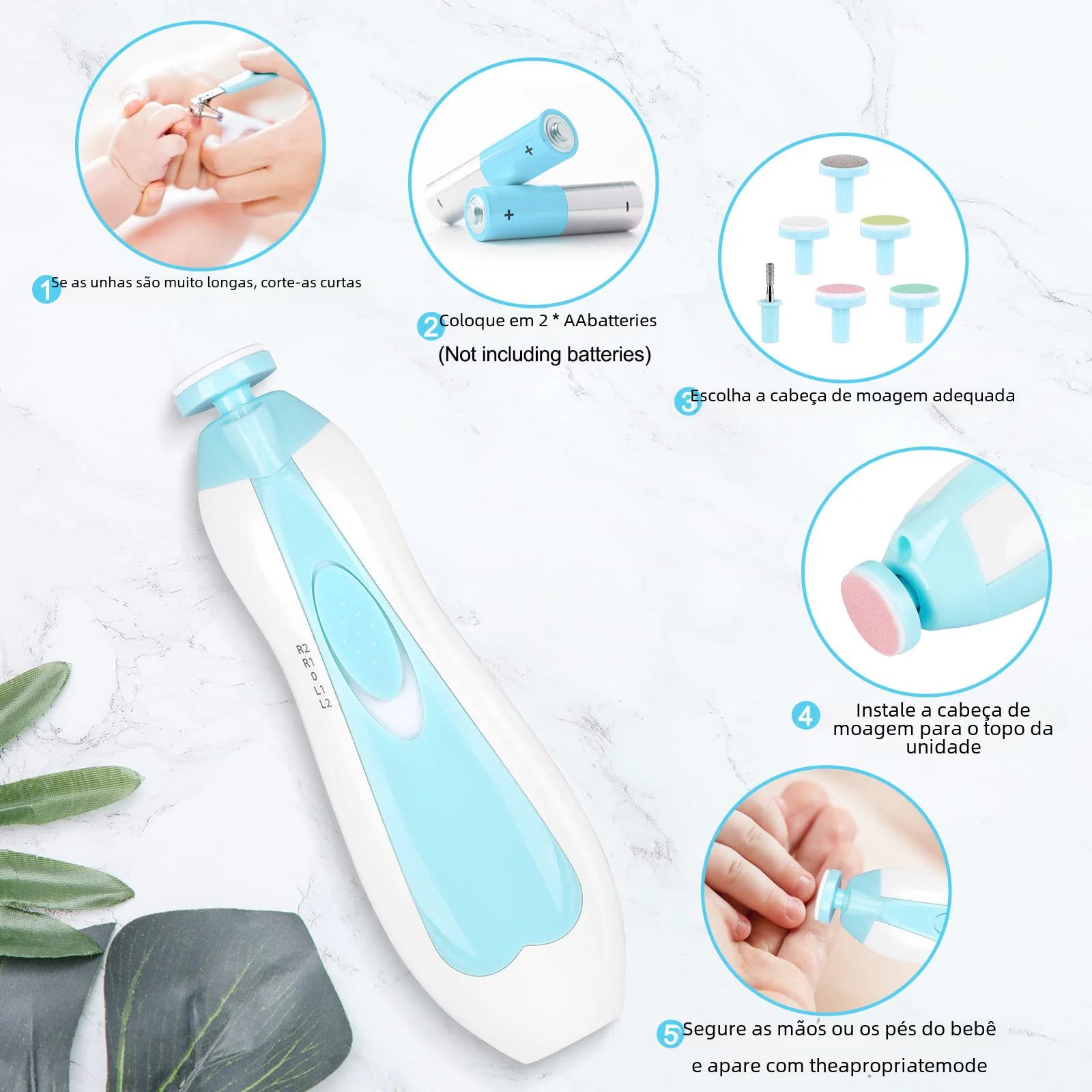 Baby-Safe Electric Nail Groomer
