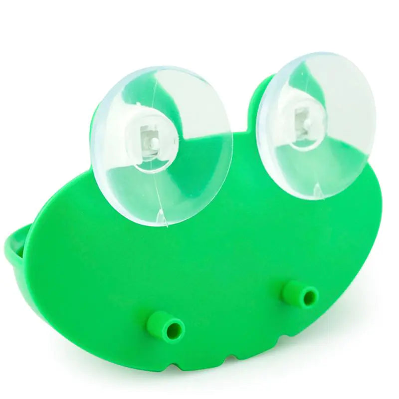 Cartoon Frog Soap Holder for Kids' Bathroom Sink