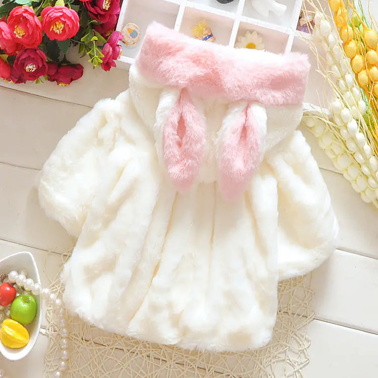 Cuddly Baby Rabbit Coat 0-3Y