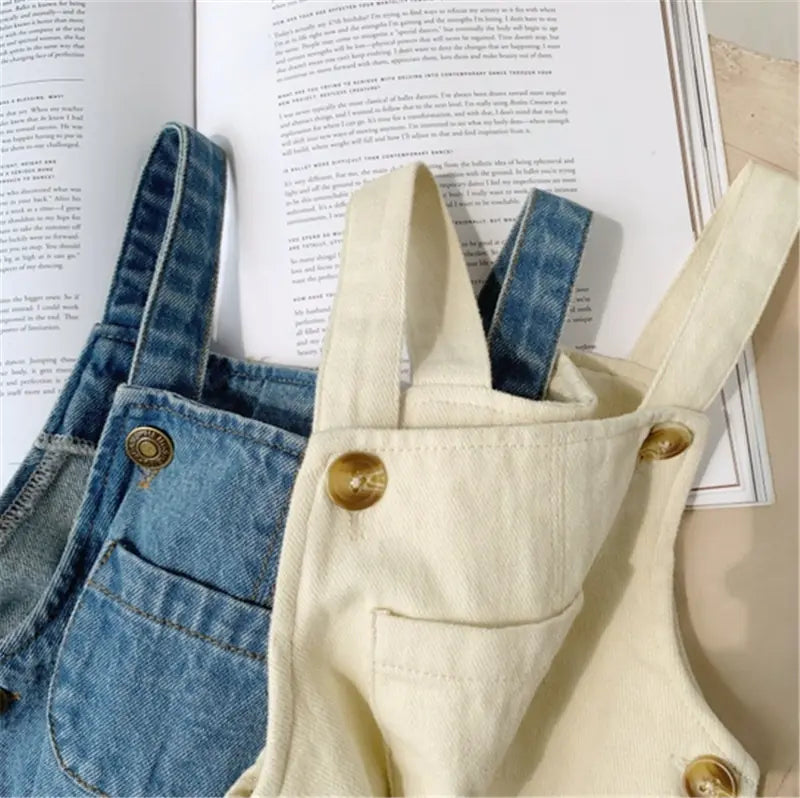 Kids' Denim Bib Overalls for Fall