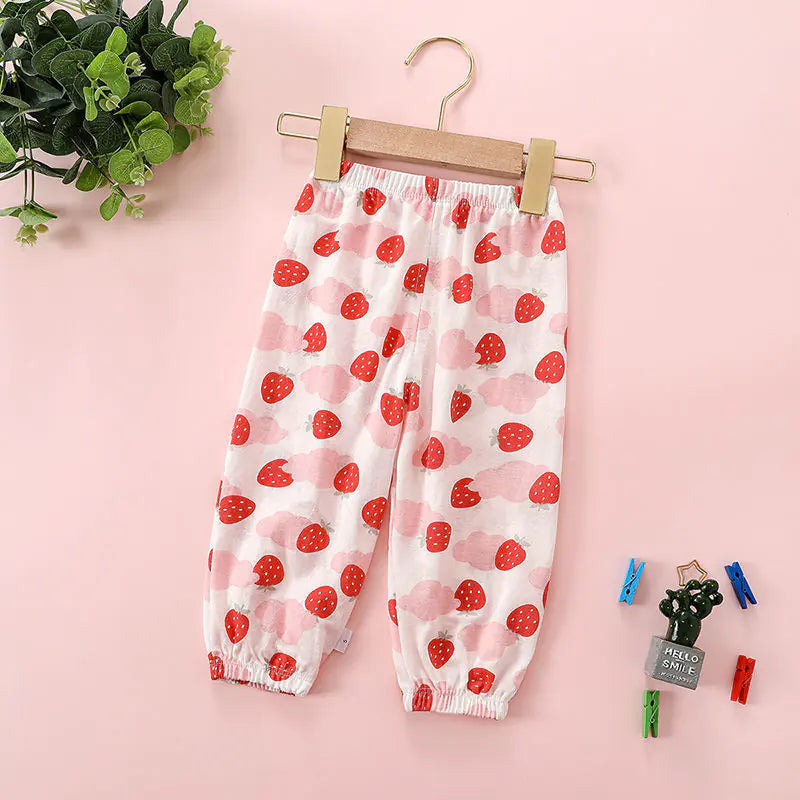Cute Printed Cotton Trousers for Girls