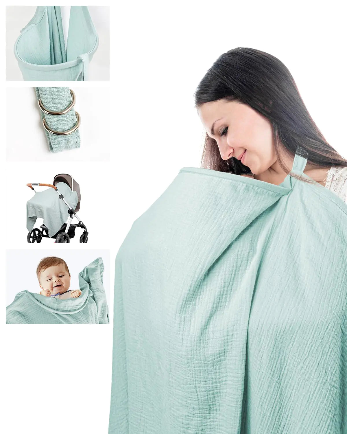 BALIME Muslin Nursing Covers for Breastfeeding