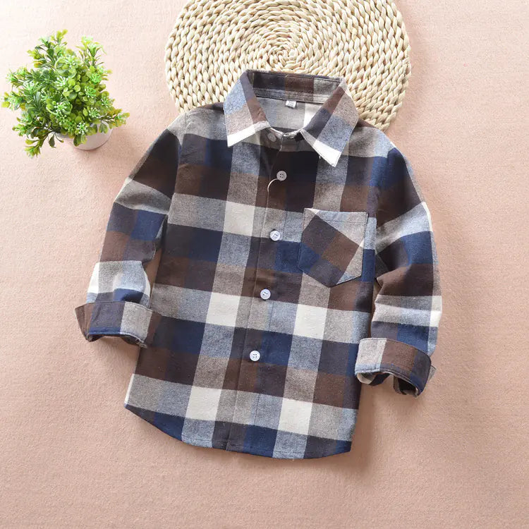 Boys' Checkered Shirt