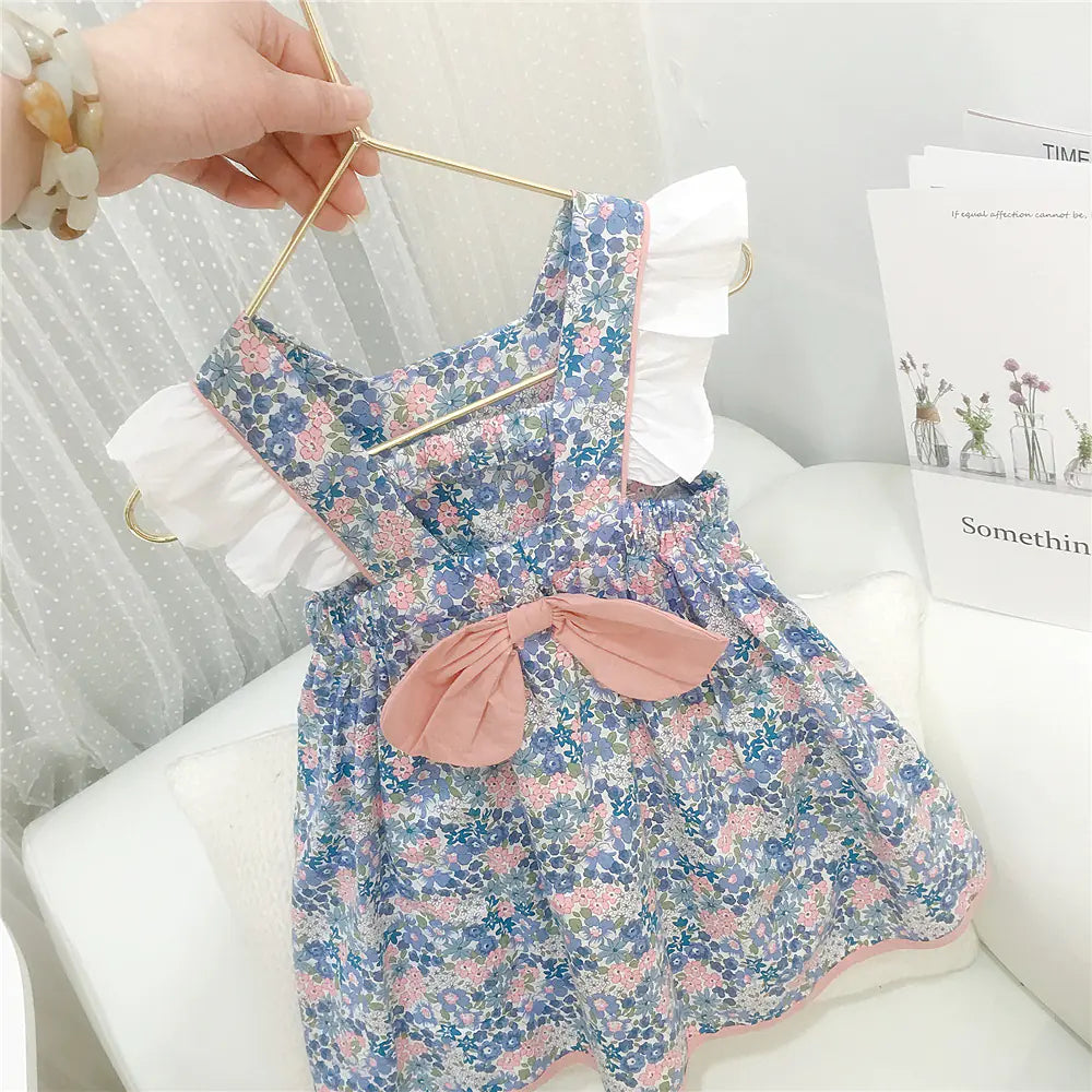 New Summer Short Sleeve Dress for Baby Girls