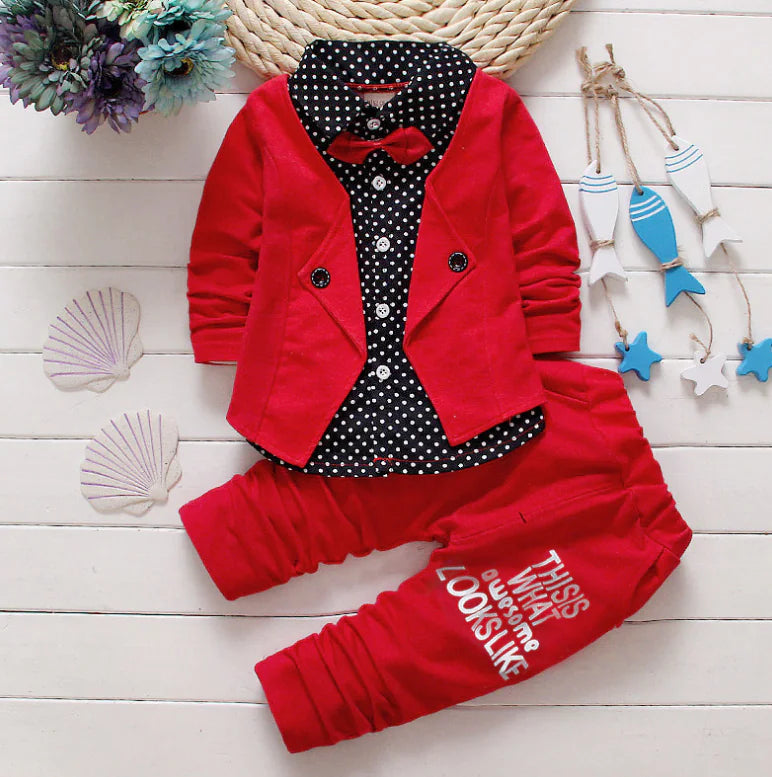 Boys' Casual Two-Piece Suit Set