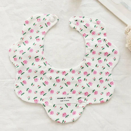 Floral Reversible Baby Bibs & Cloths Set