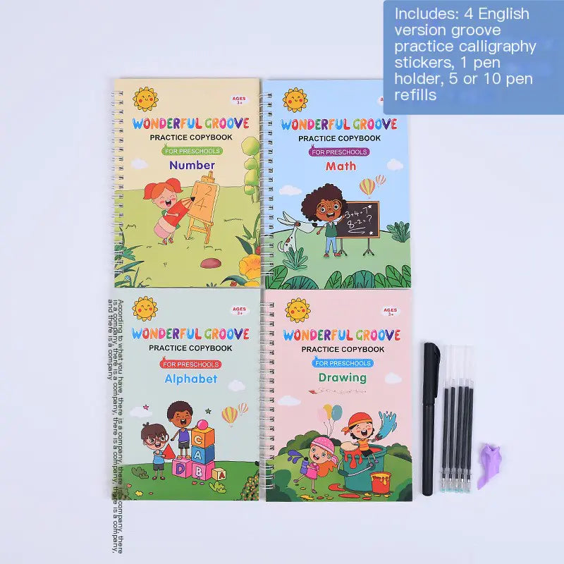2023 New 19*13CM Kids Writing Practice Books Set
