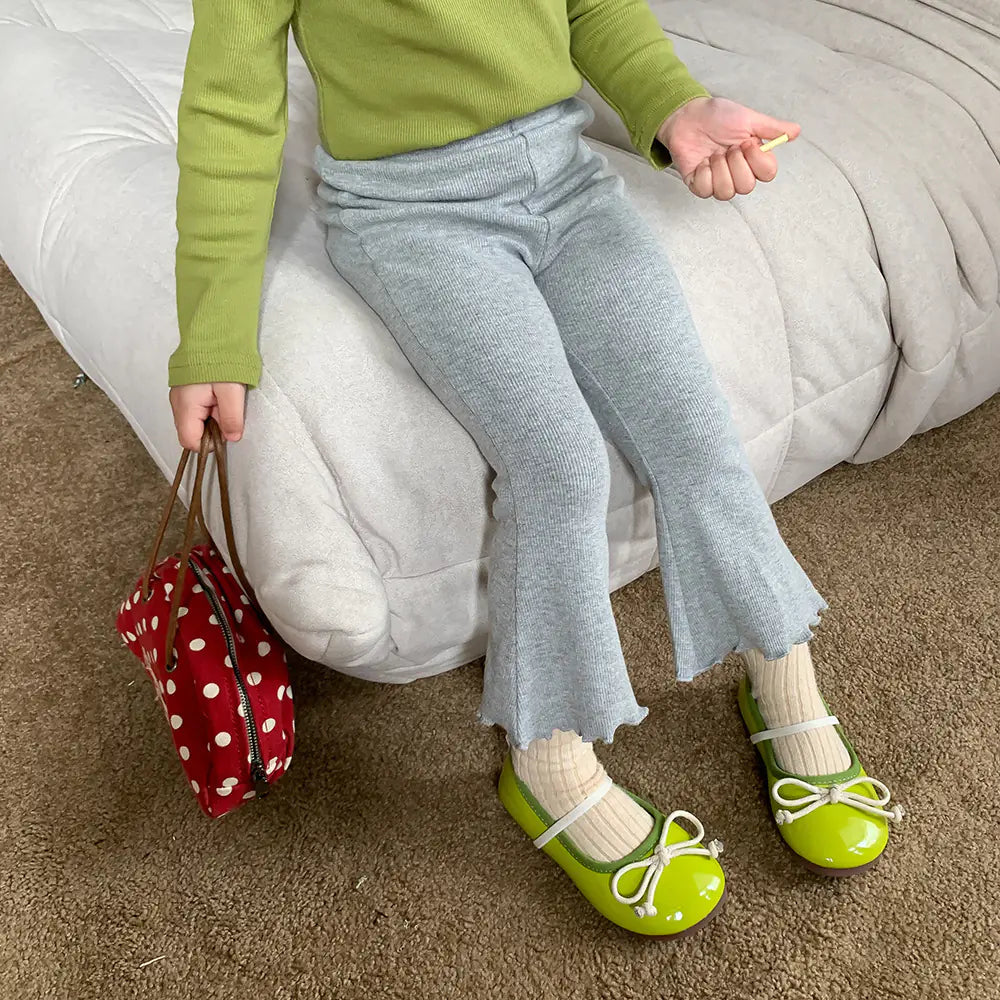 Elegant Girls' Bell-Bottom Trousers for Ages 3-8
