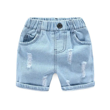 Boys' Ripped Beach Denim Shorts