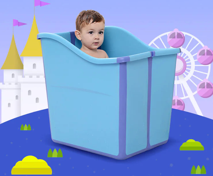 Compact Kids' Comfort Bath Tub