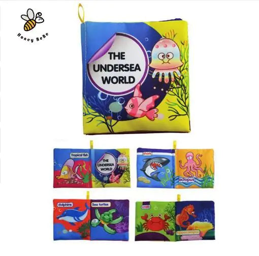 Baby English Fabric Book for Early Education and Learning