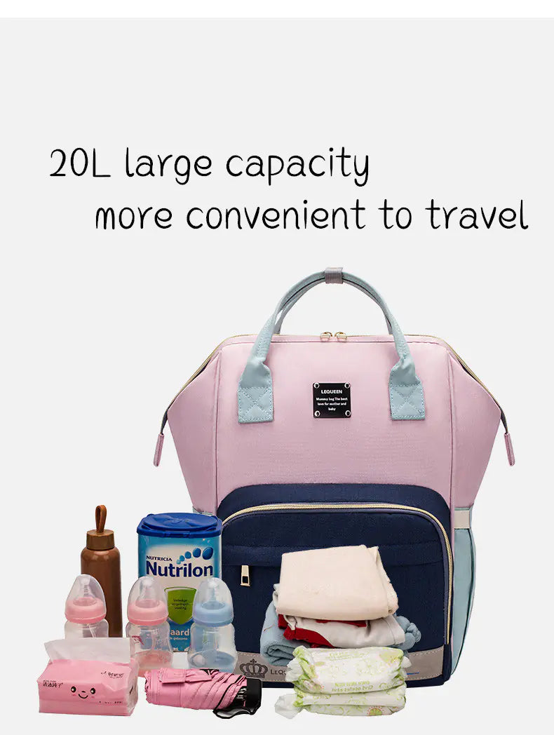 Large Capacity Multi-functional Baby Diaper Backpack