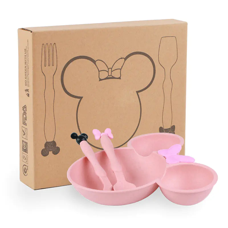Kids' Eco-Friendly Cartoon Dining Set