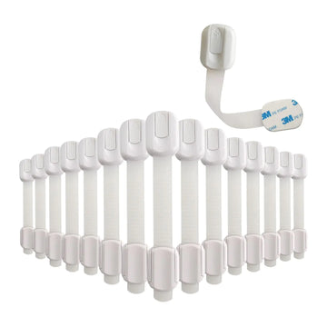 15-Pack Child Safety Strap Locks