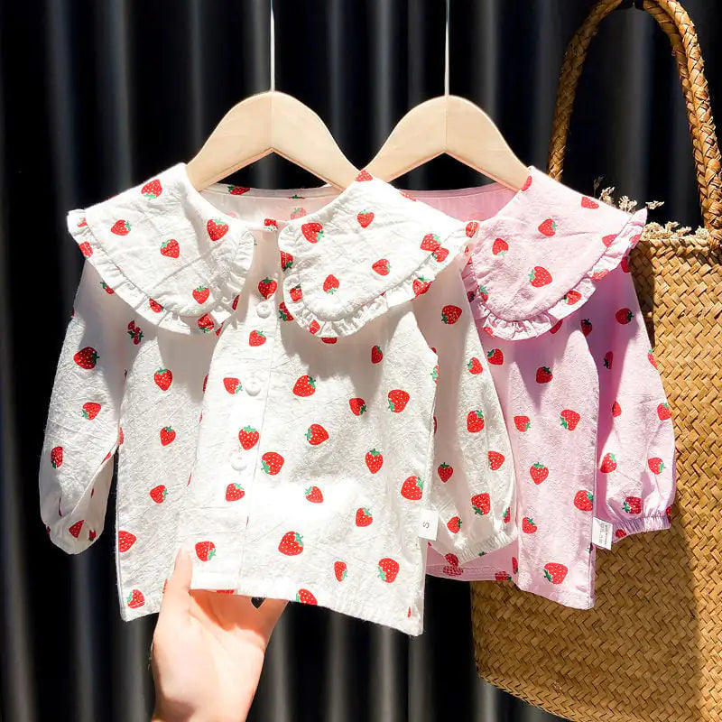Autumn Baby Girls' Long-Sleeved Blouse Tops