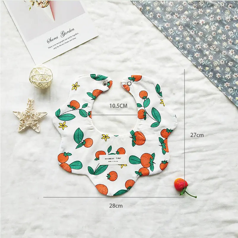 Floral Reversible Baby Bibs & Cloths Set