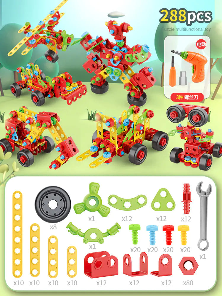 New DIY Screw Assembly Mechanical Building Toys for Kids