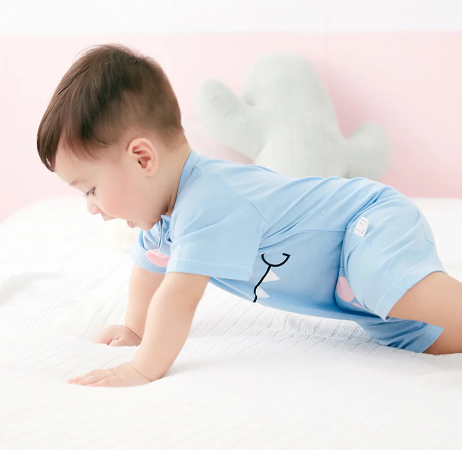 Boys' Summer Cotton Romper - Korean Trend