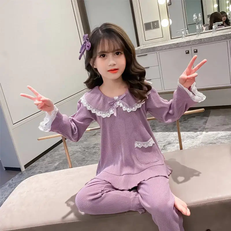 Girls' Autumn Suits in Western Style for Kids