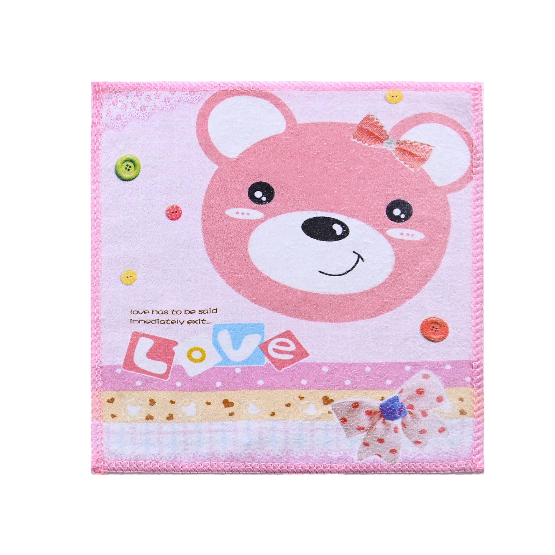 Cartoon Print Microfiber Soft Quick-Dry Baby Towel