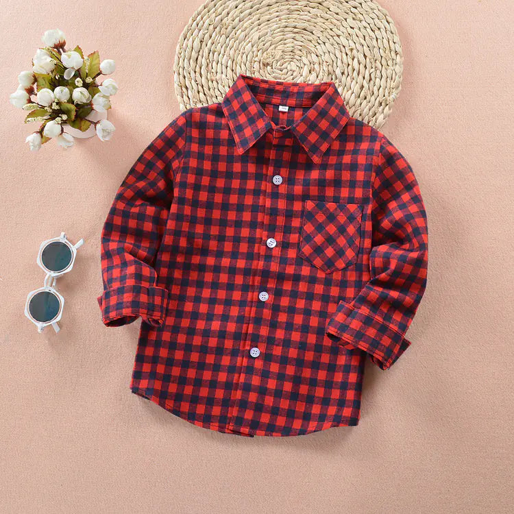 Boys' Checkered Shirt