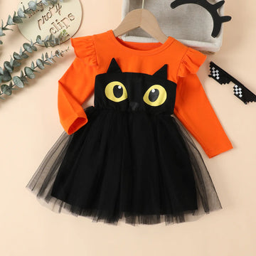 2023 Festive Girls' Halloween Costume Dress