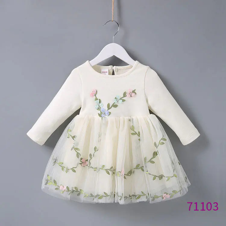 Cute Long-Sleeved Princess Dresses for Girls