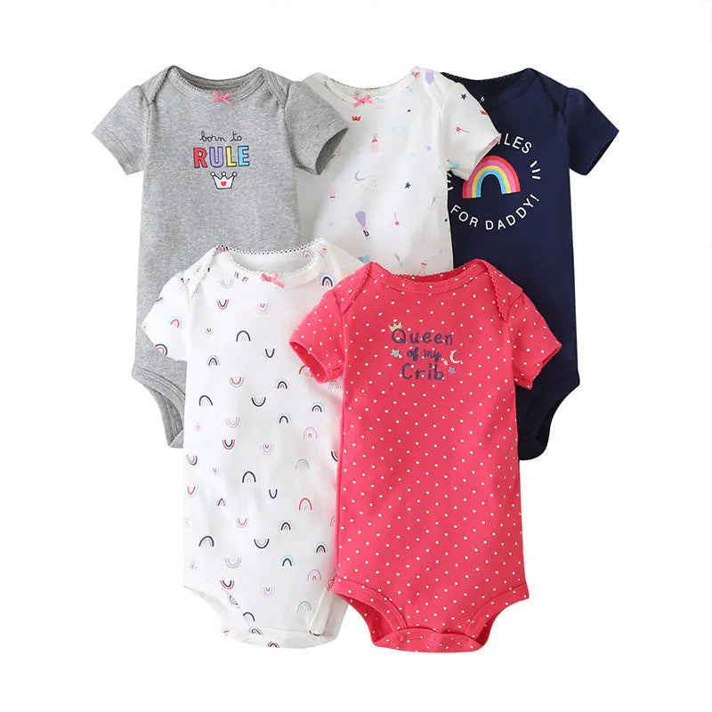 Bright & Comfy Infant Romper Bundle (5pc)