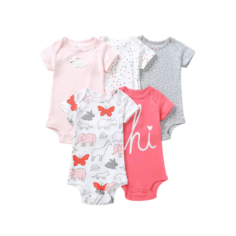 Bright & Comfy Infant Romper Bundle (5pc)