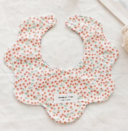 Floral Reversible Baby Bibs & Cloths Set